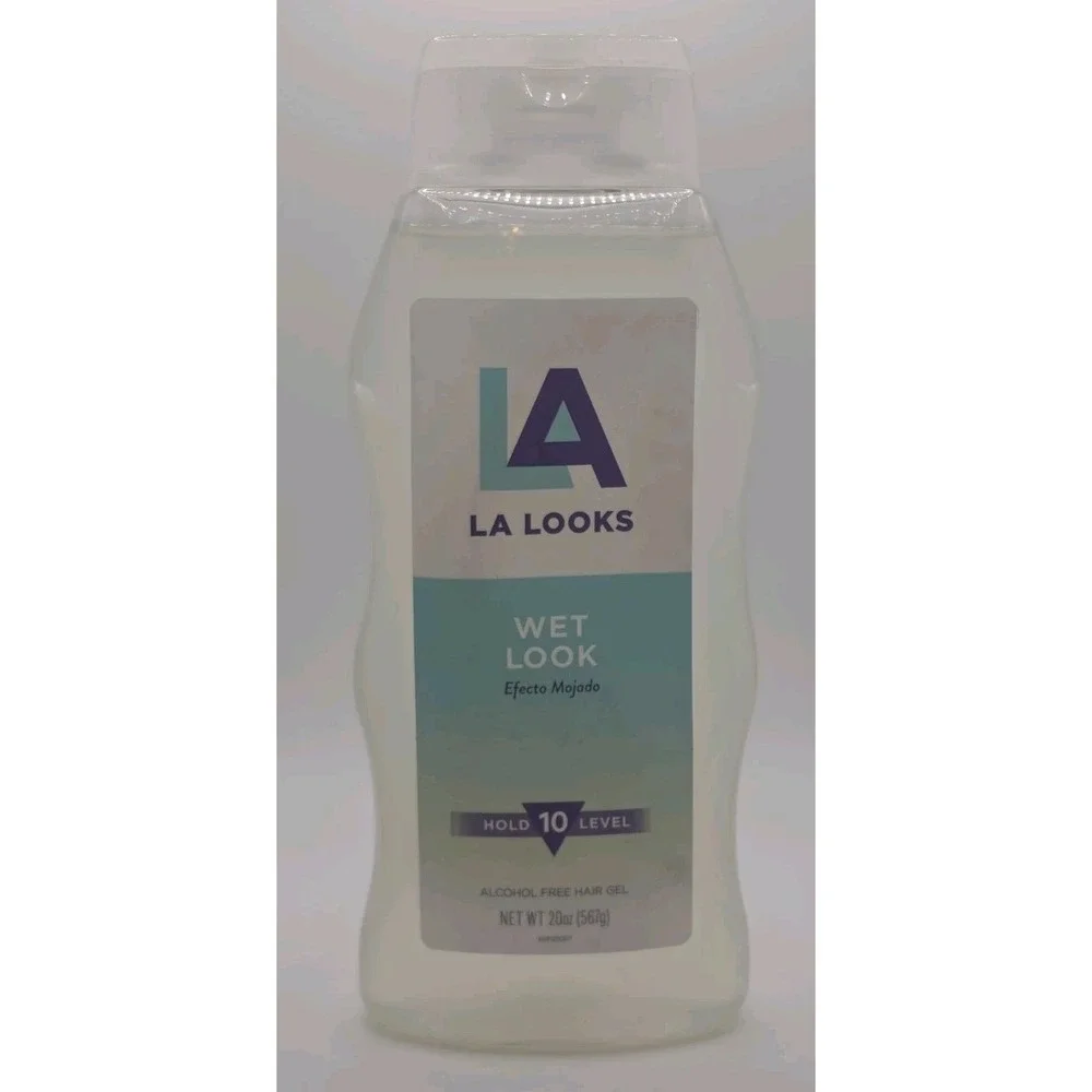 LA Looks WET LOOK Level 10 Hold Alcohol Free Hair Gel 20oz Discontinued NOS Hair